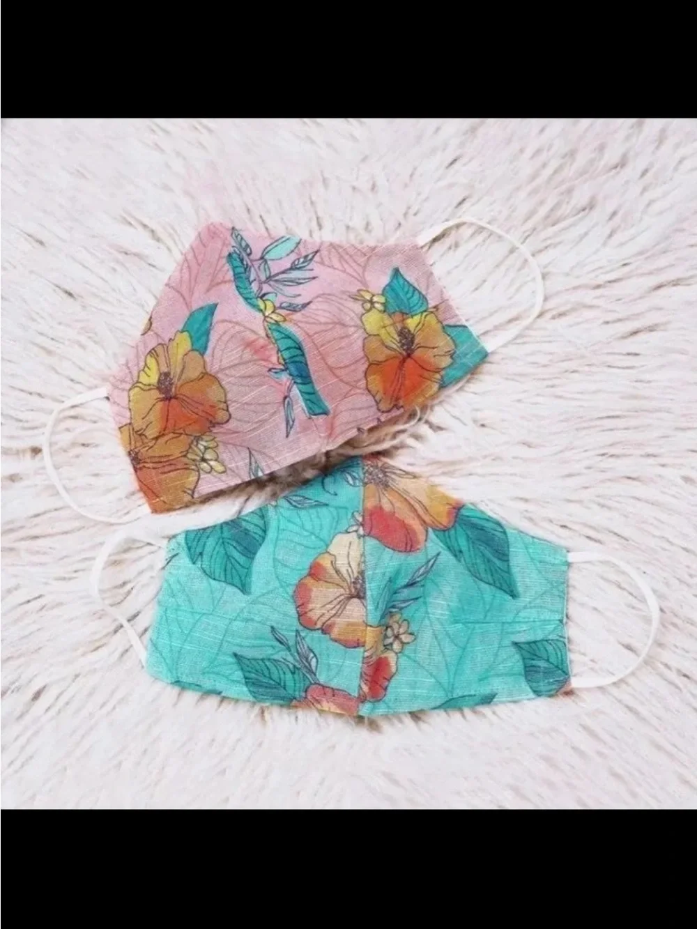 PURA VIDA & VERA BRADLEY Collaboration  Tropical Face Mask NEW! $16 set of 2